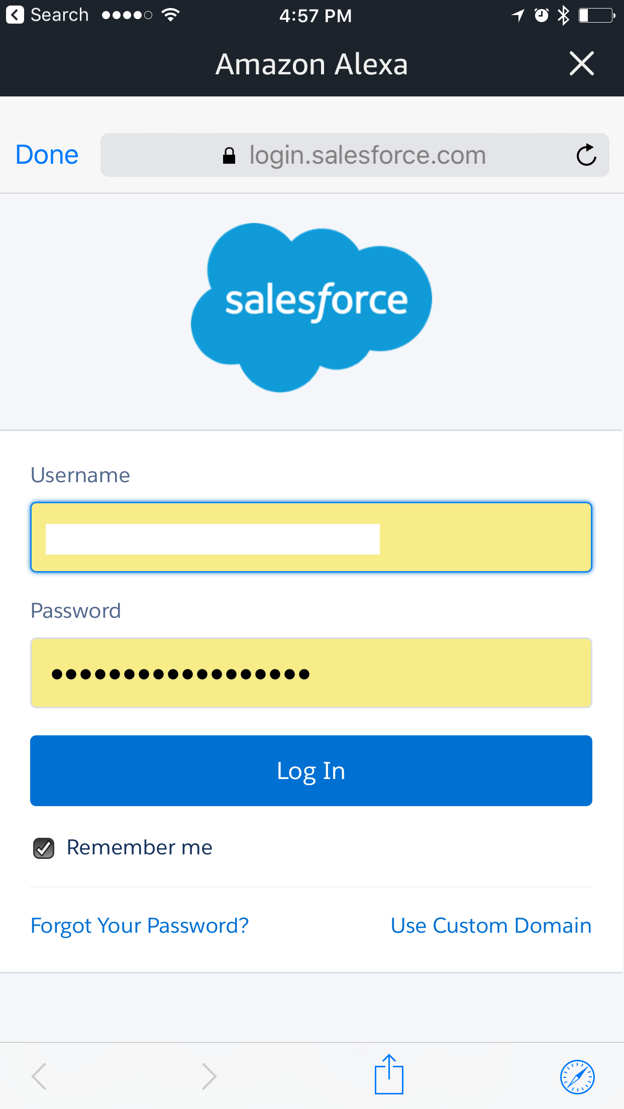Alexa skill App Setup